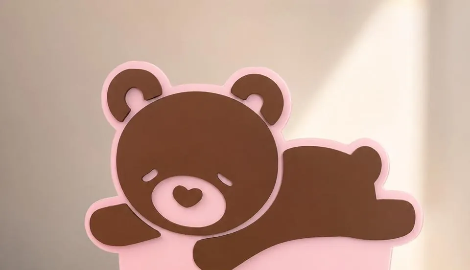 Display de mostrador en MDF con el oso de Cortes El Oso