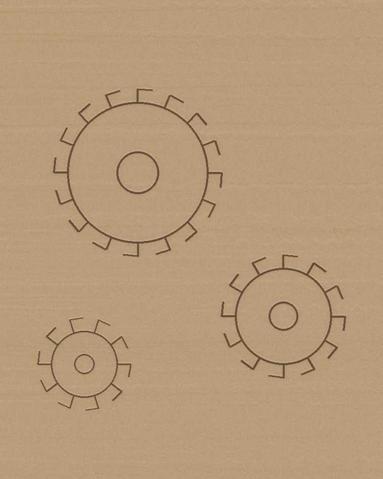 Panel de MDF grabado a láser — piezas